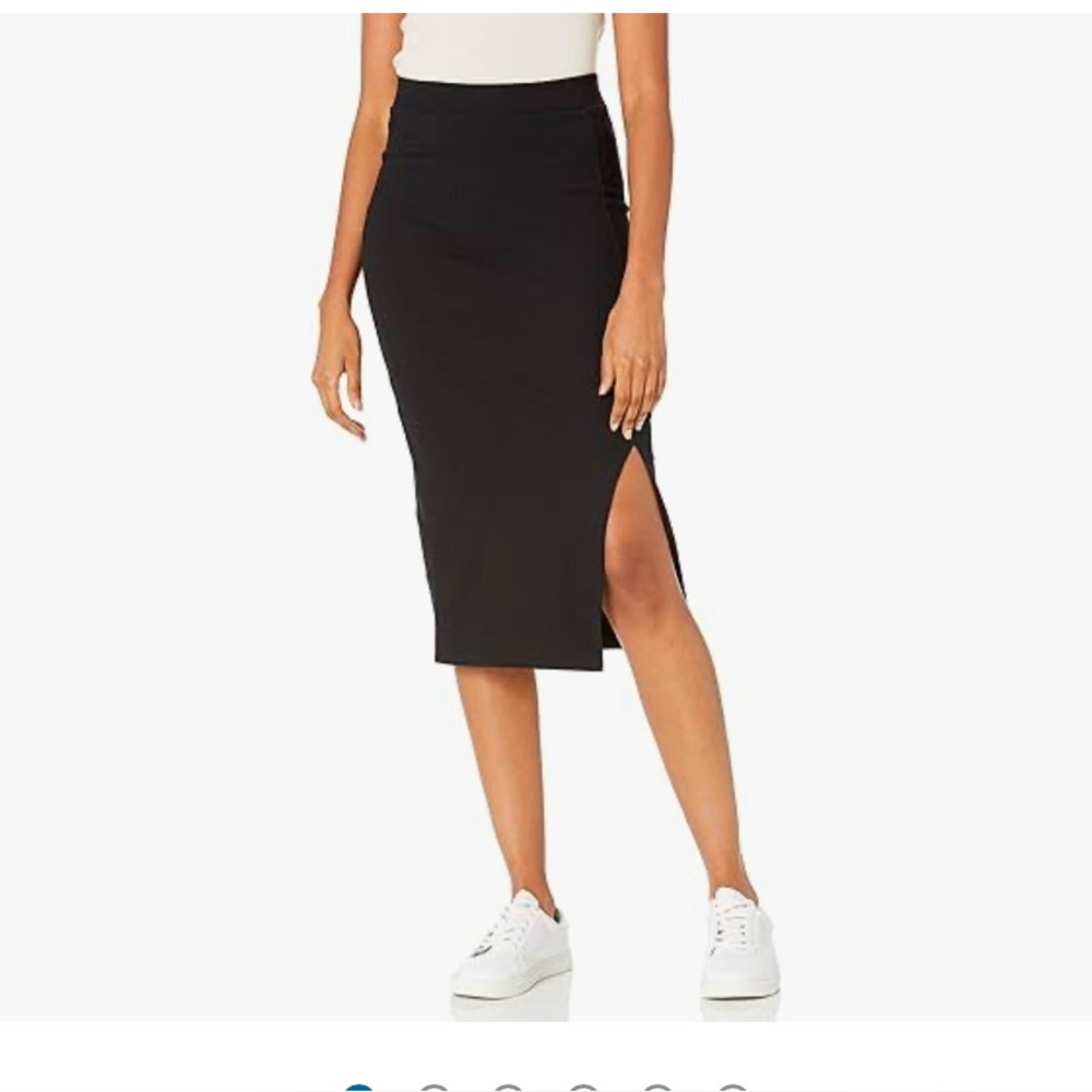 The Drop Women's Veronique High-Waist Slit Skirt